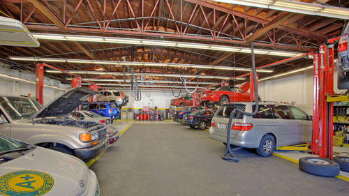 Shop interior - A+Japanese Auto Repair Inc. Shop Interior